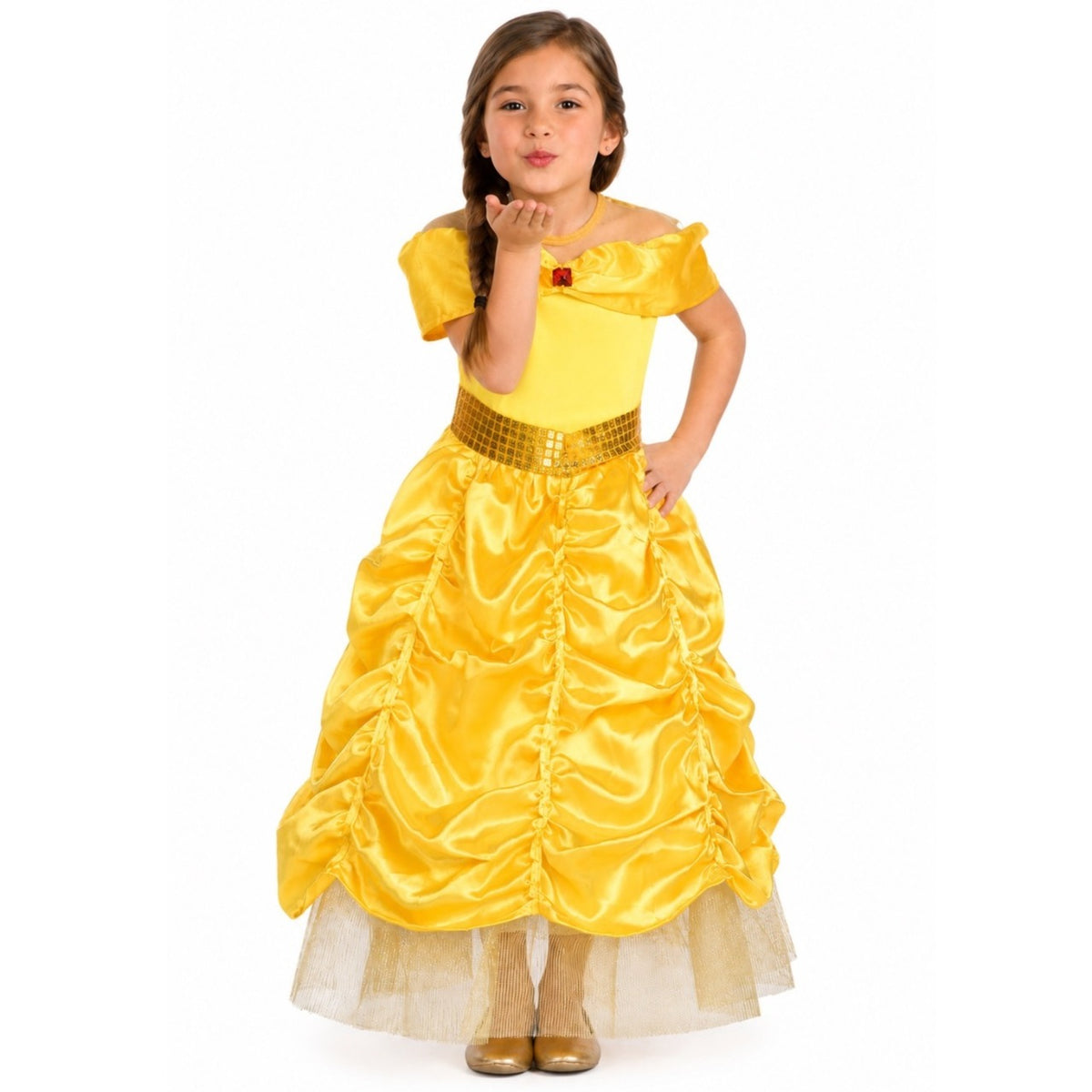 Fato de Princesa Dourada para menina