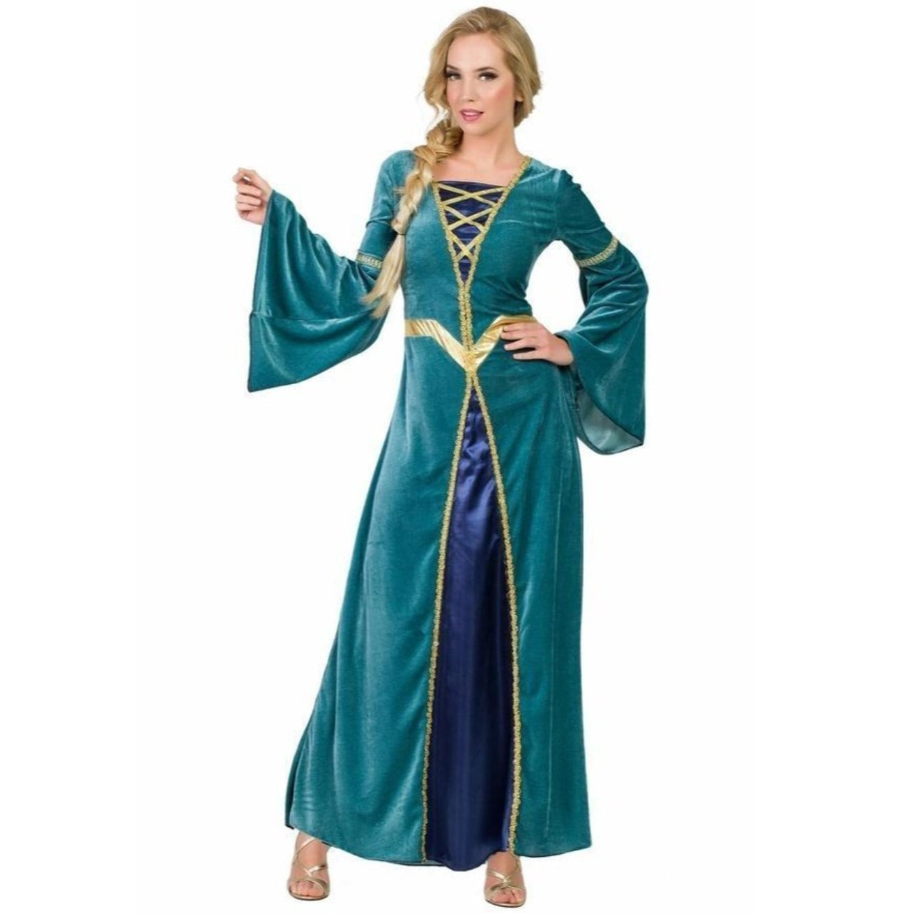 Fato de Princesa Medieval Aisha para mulher