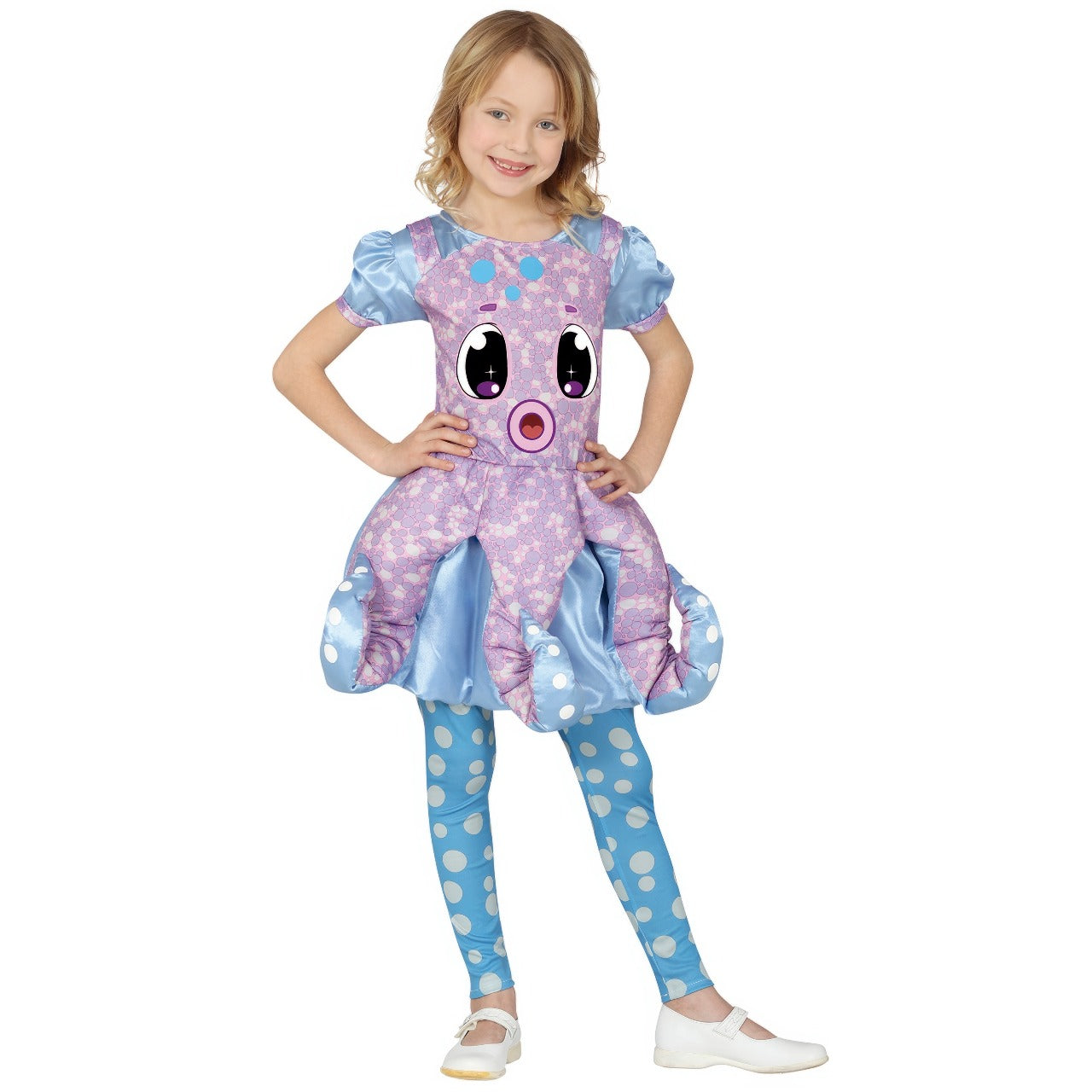 Fato de tentáculos de polvo para menina