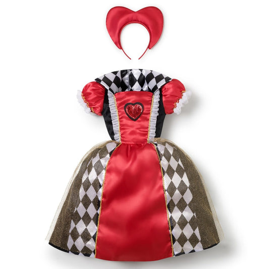 Fato de Rainha de Copas Vermelho para Bebé