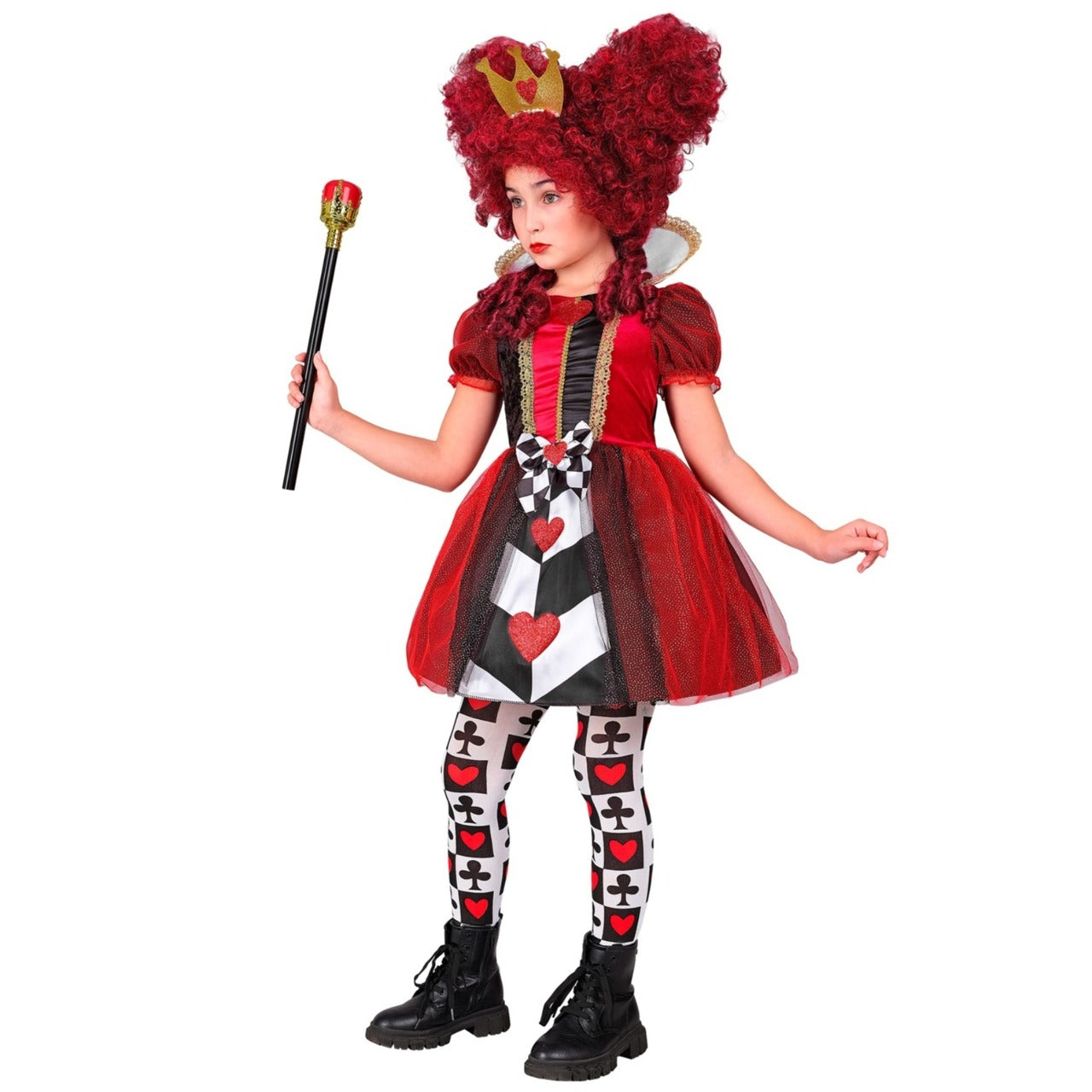 Fato de Rainha de Copas Tule para menina