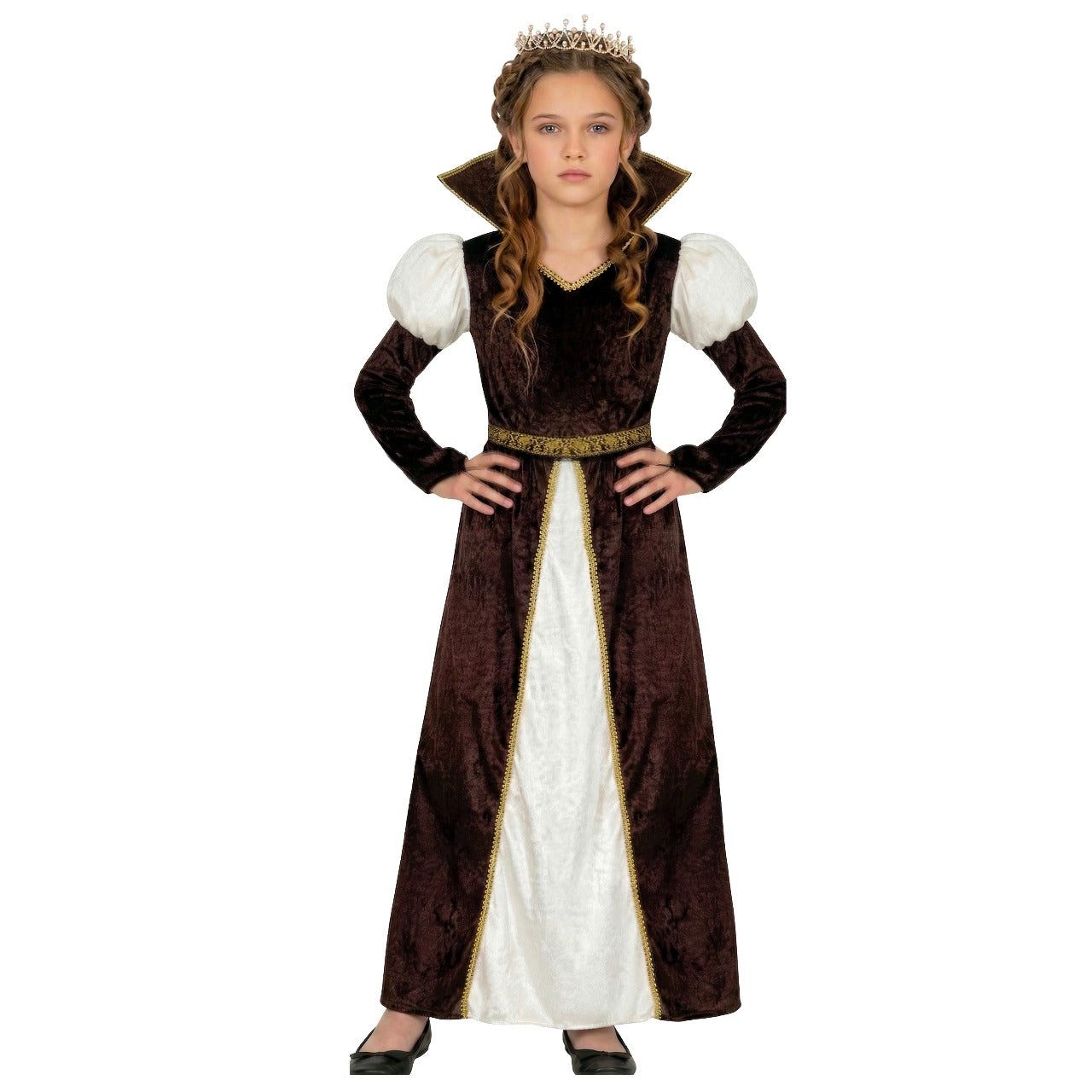 Fato de Rainha Medieval Alejandra para mulher