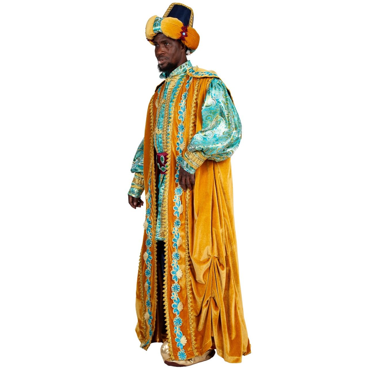 Fantasia de luxo adulta de Balthazar, os Três Reis Magos