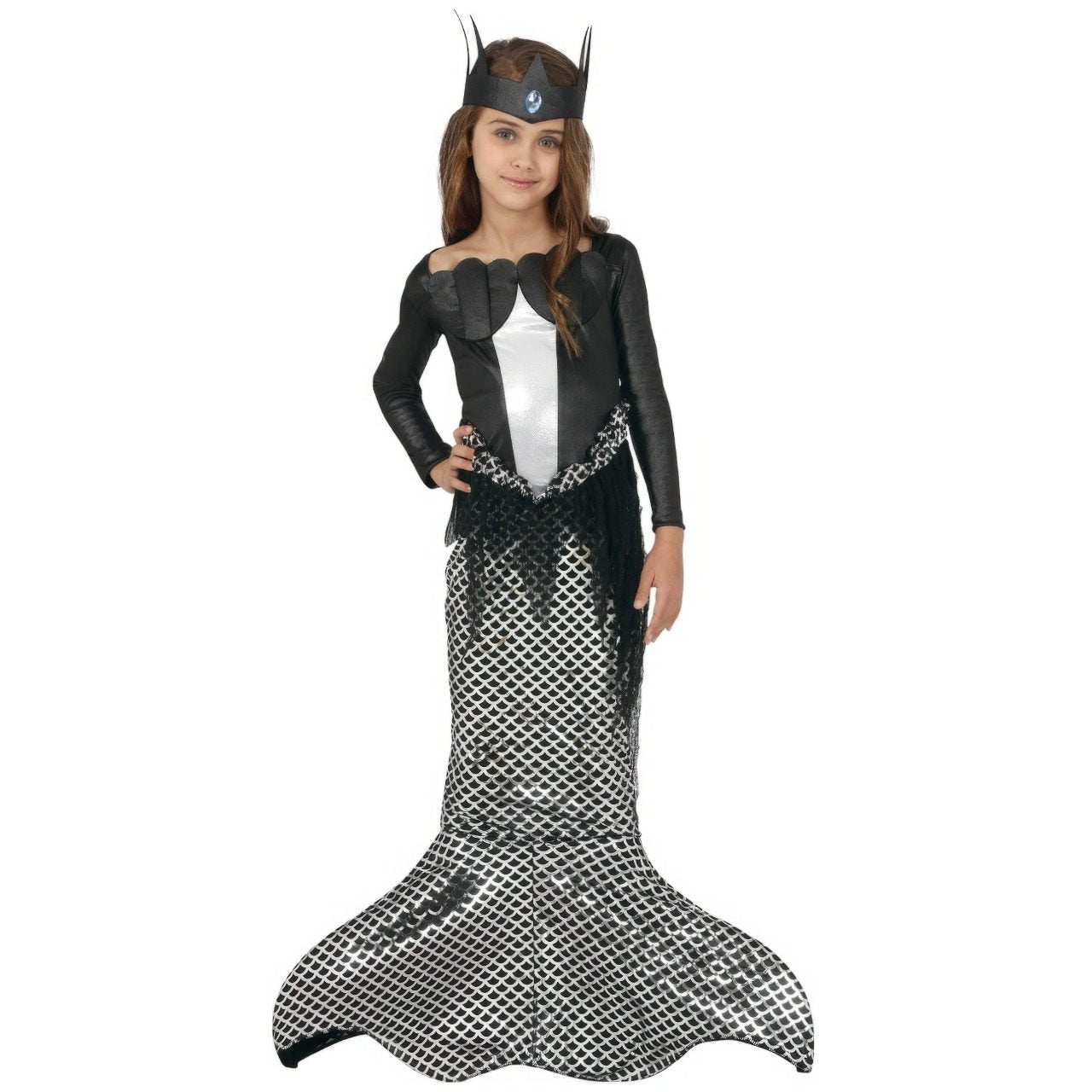 Fantasia de sereia zumbi para meninas