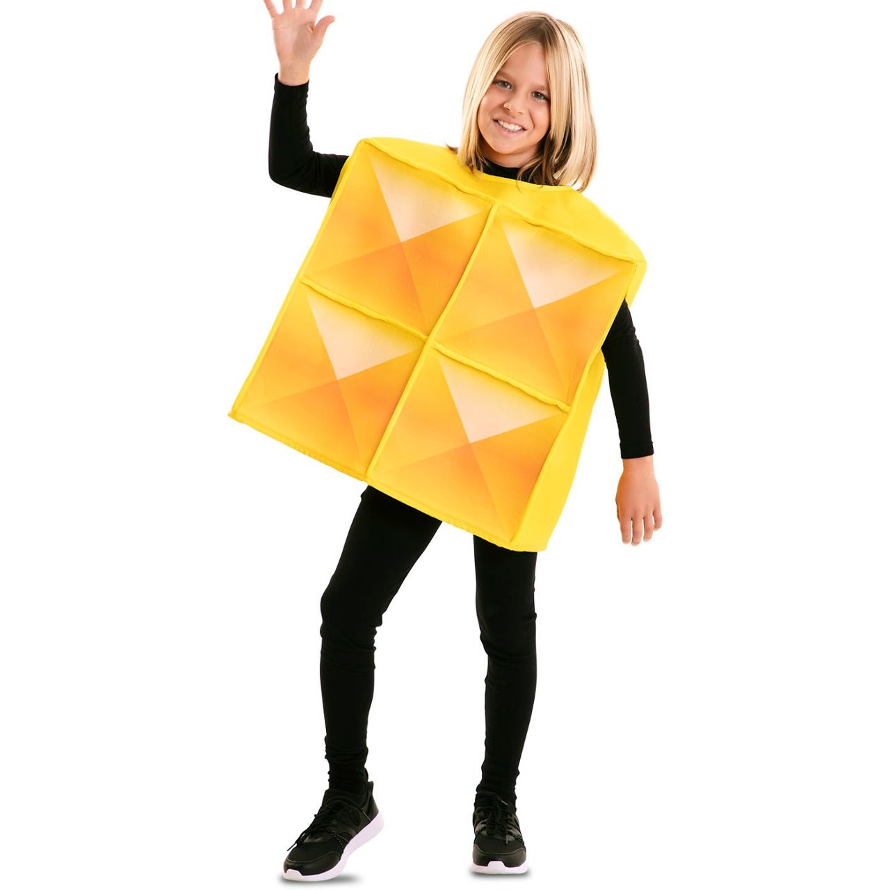 Fato de Tetris amarelo para criança