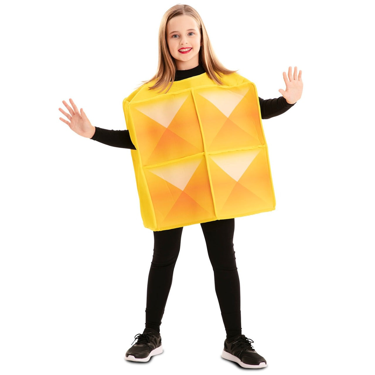 Fato de Tetris amarelo para criança