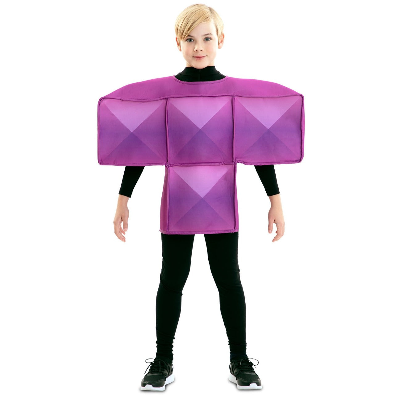 Fato de Tetris roxo infantil