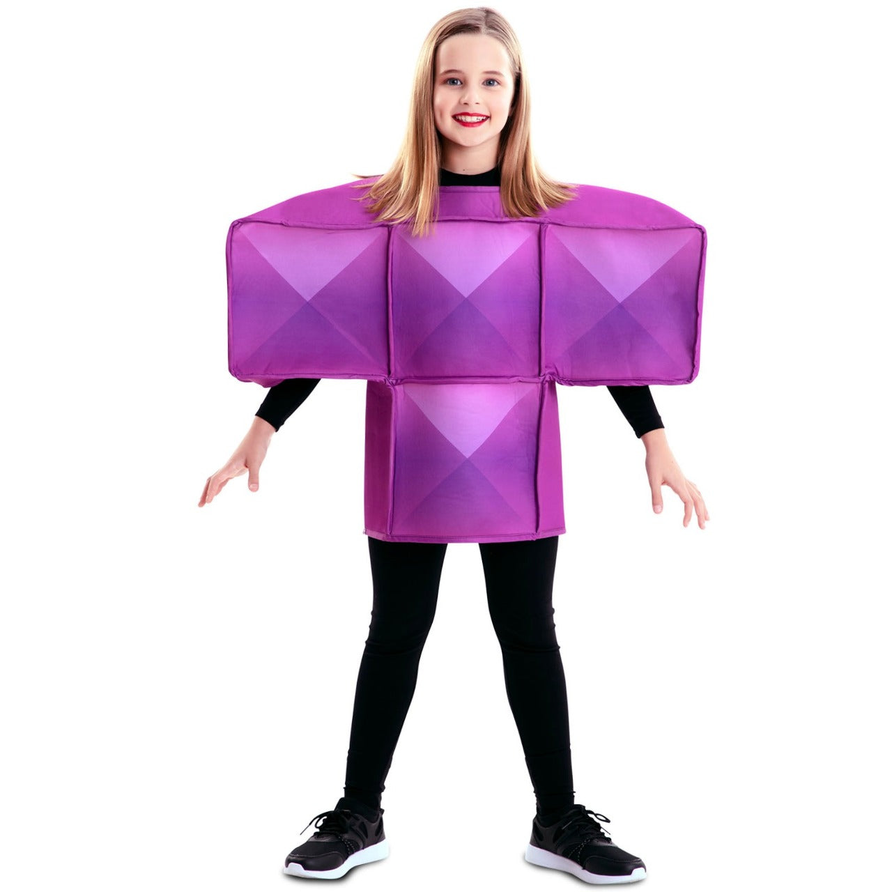 Fato de Tetris roxo infantil
