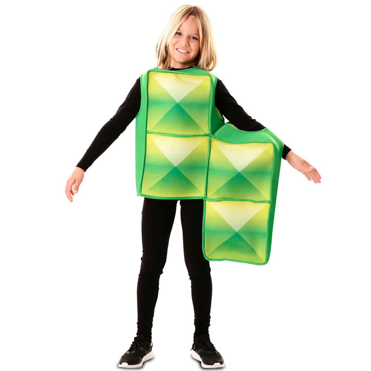 Fato de Tetris verde infantil