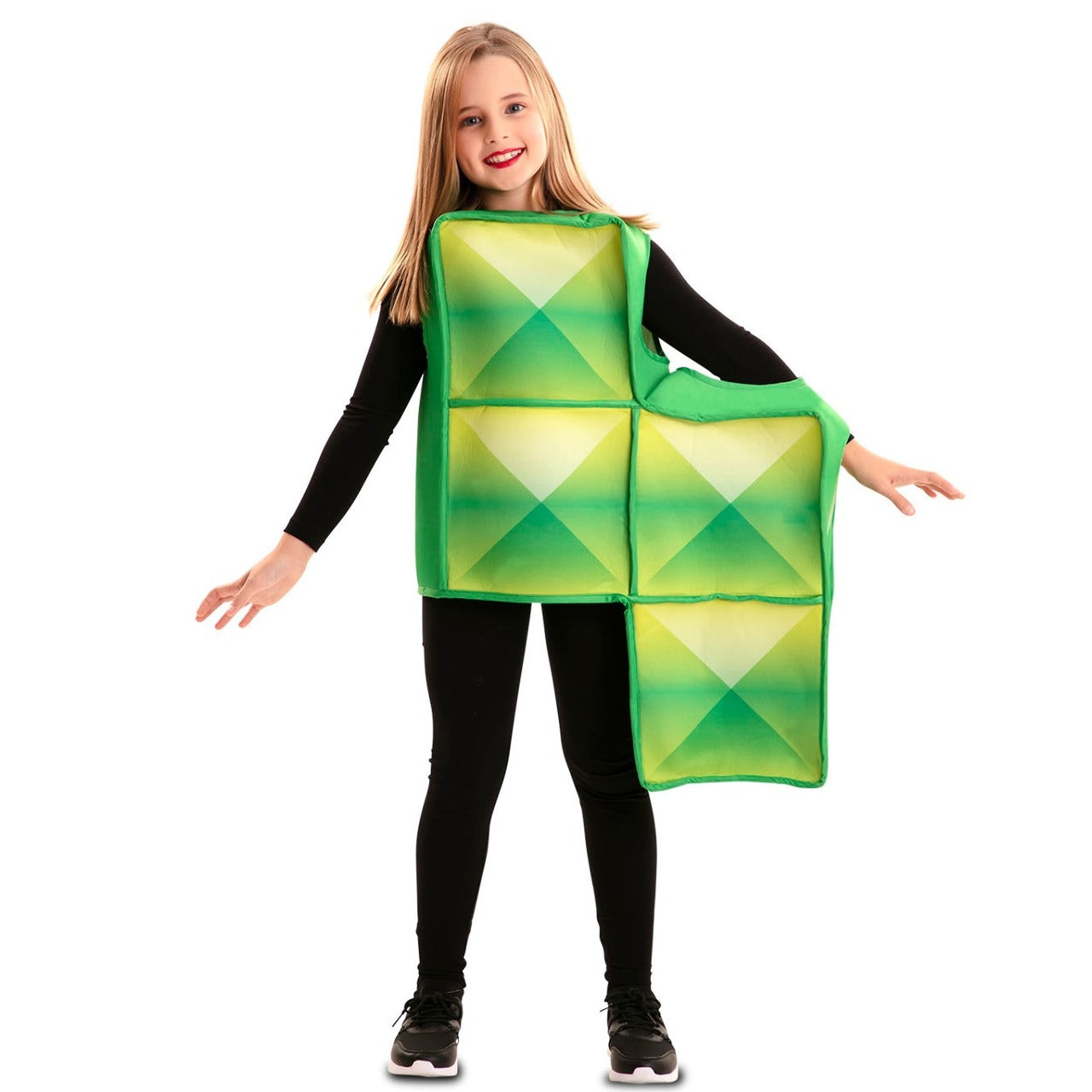 Fato de Tetris verde infantil