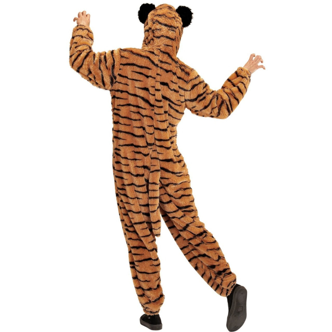 Fantasia de tigre de pelúcia para adulto