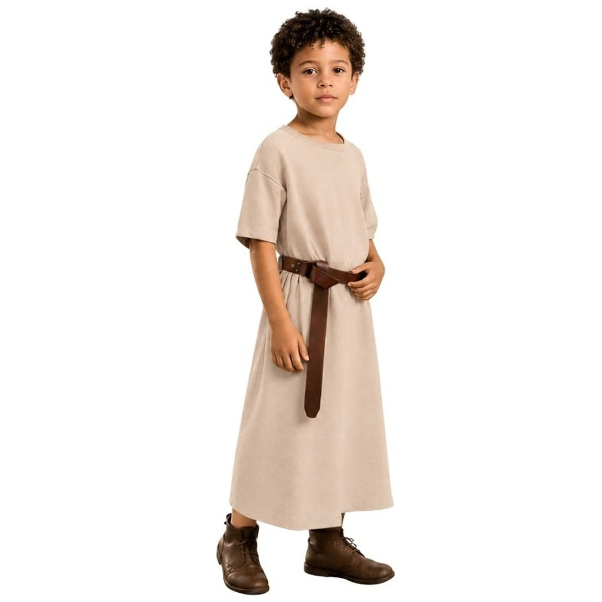 Fato de Túnica Bege Medieval infantil