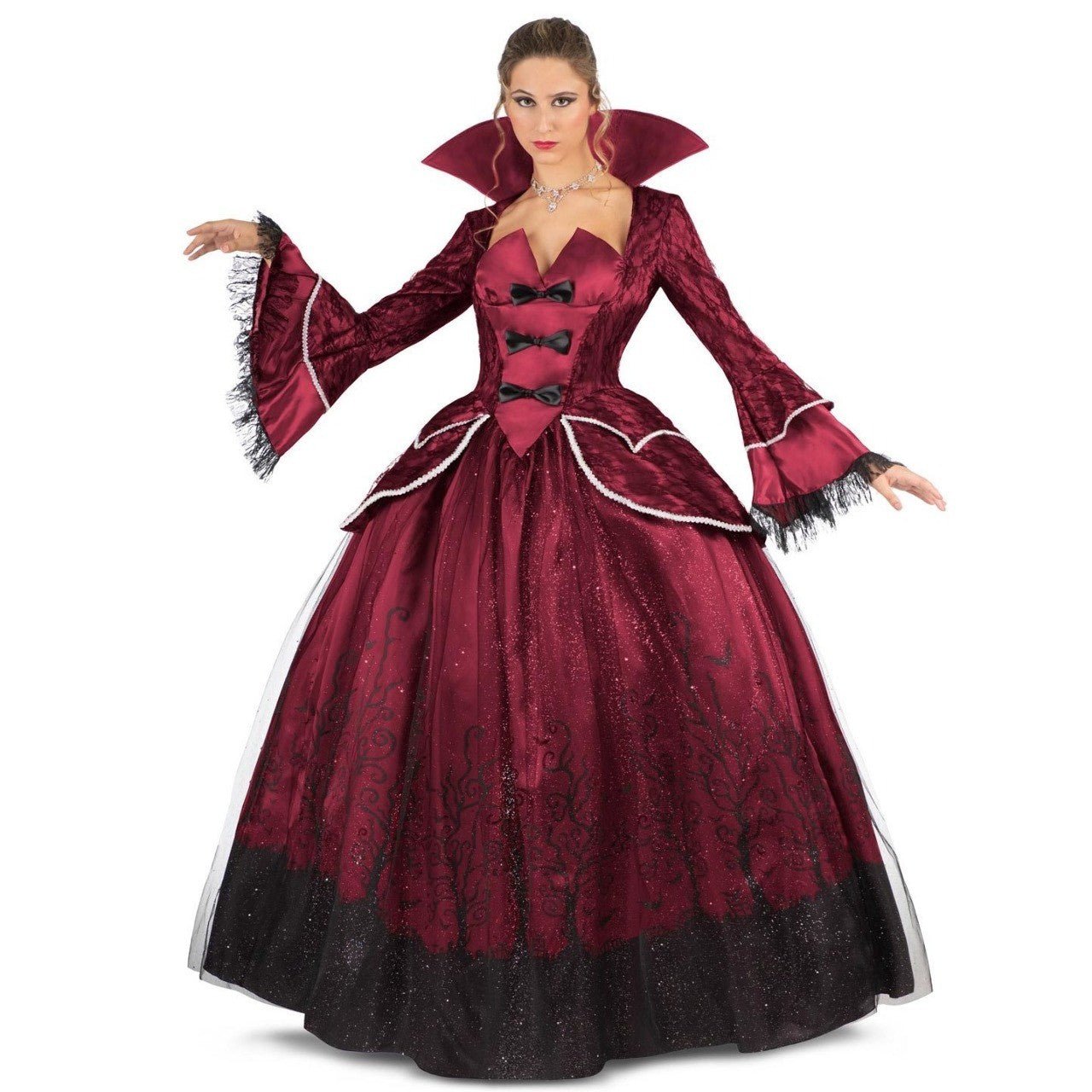 Fato de Rainha Vampira Luxuosa para mulhere