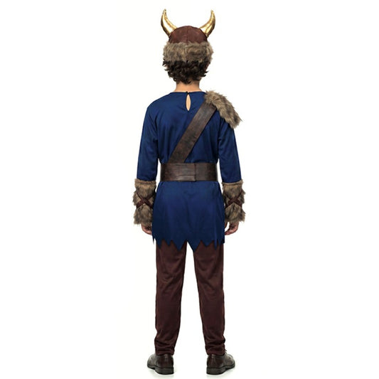 Fato de Viking Azul para criança