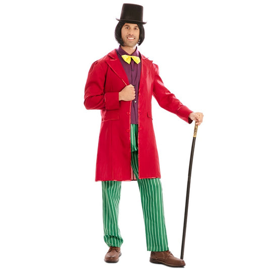 Fato de Willy Wonka com Laço para homem