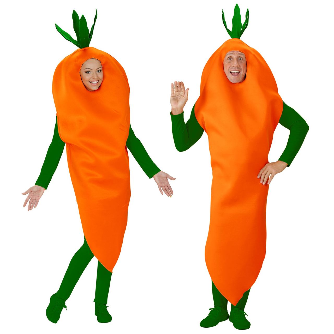 Fato de Cenoura Laranja para adulto