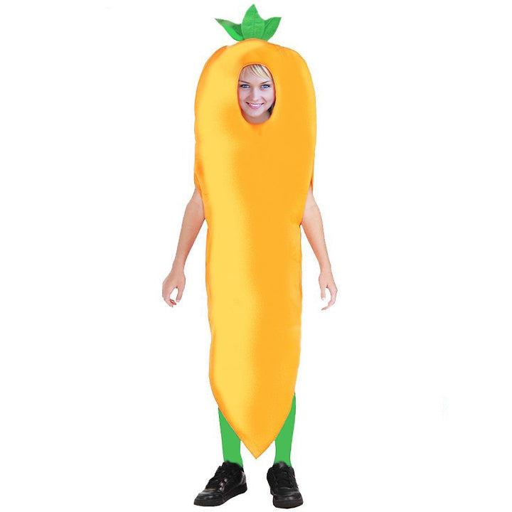 Fato Cenoura laranja para infantil