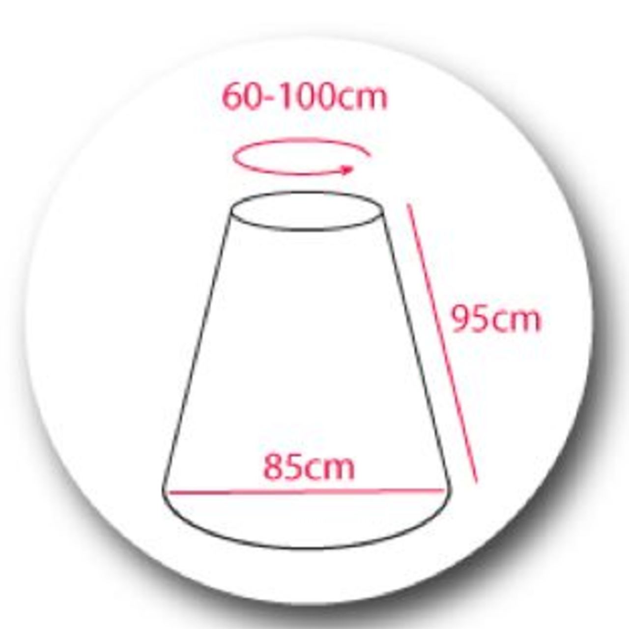 Anágua com 4 argolas