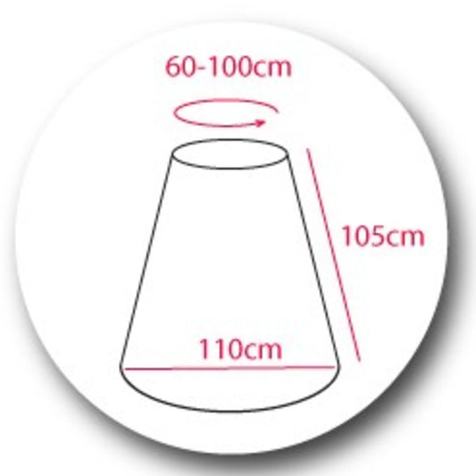 Anágua com 6 argolas