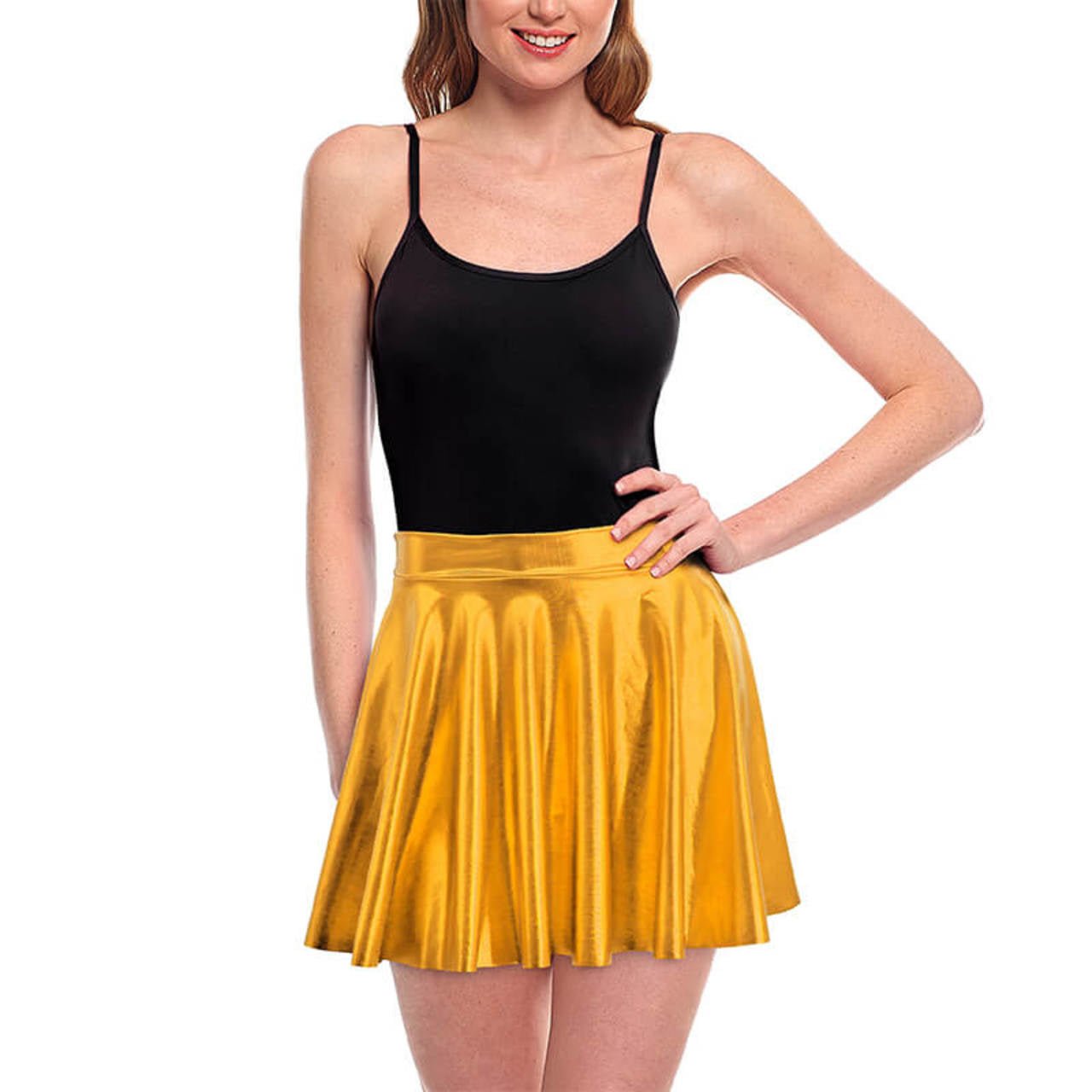 Saia Metálica Dourada