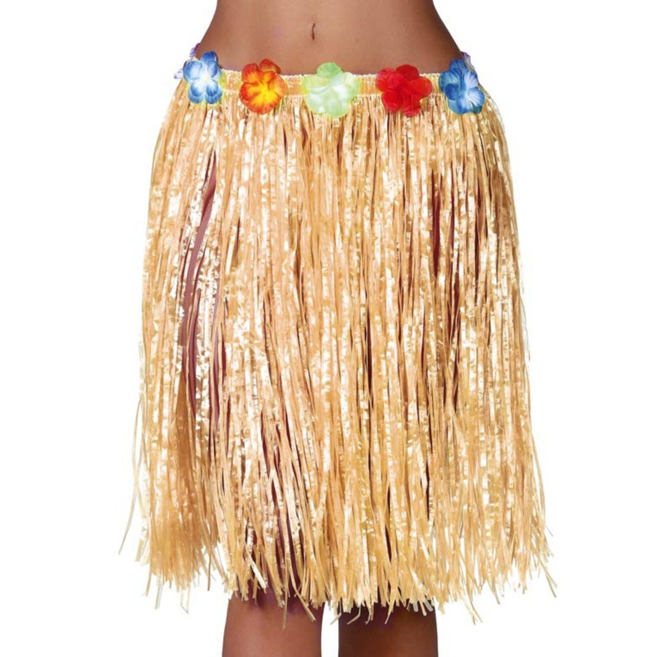 Saia Havaiana Curta de Palha