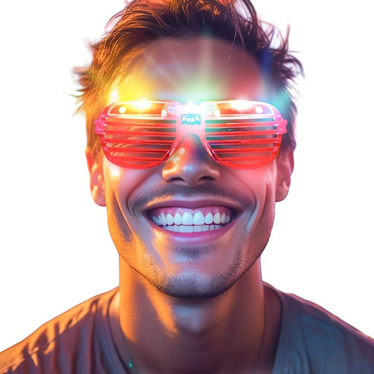 Óculos com Luzes LED (Cores sortidas)
