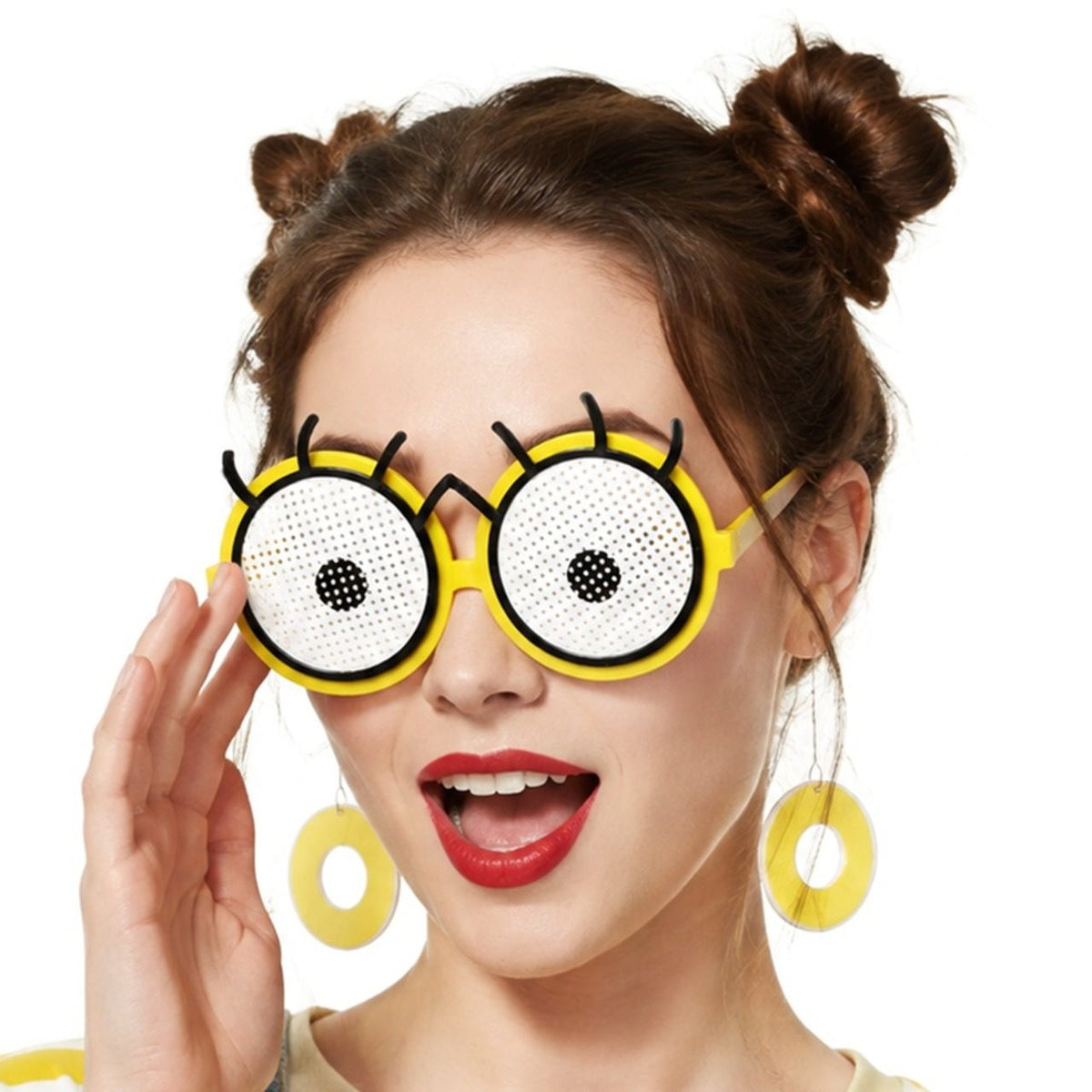 Óculos de Minion com Pestanas