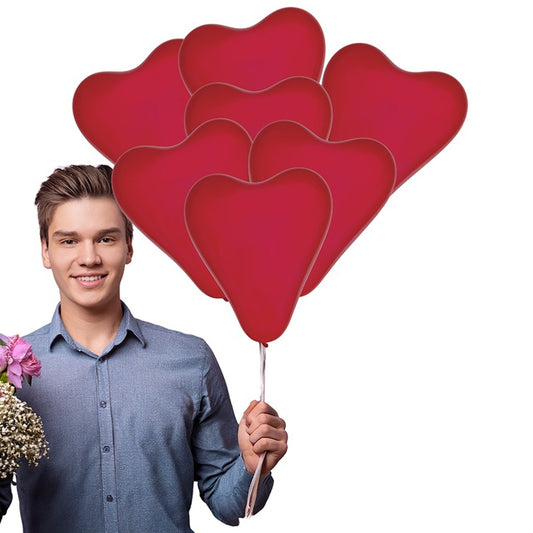 Balões de Coração Vermelho