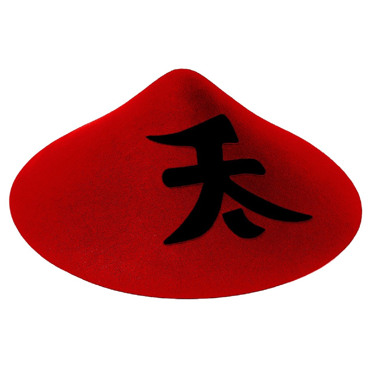 Gorro Chinês Tradicional Vermelho