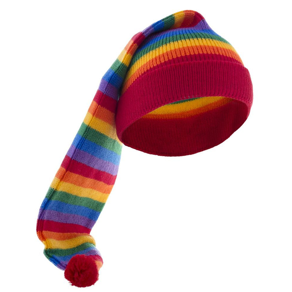 Chapéu longo multicolorido
