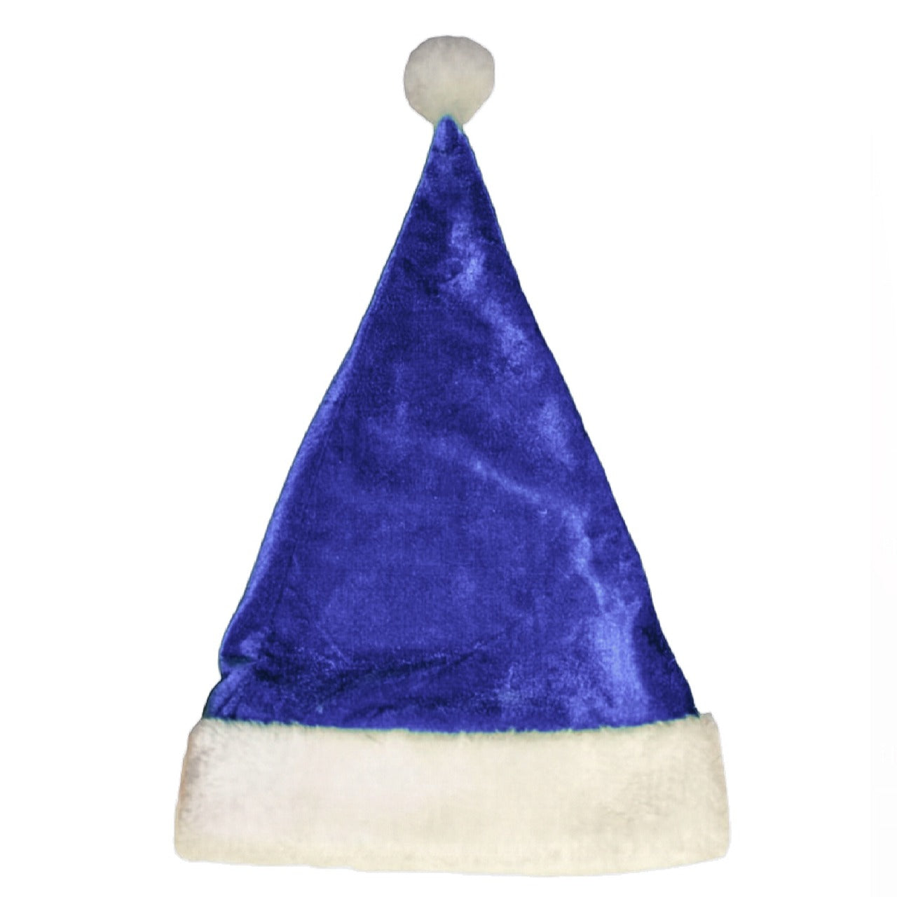 Gorro de Pai Natal Azul Veludo