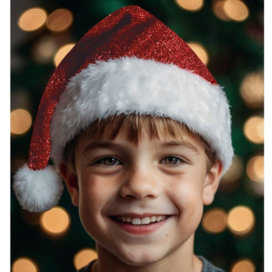 Gorro de Pai Natal Brilhante