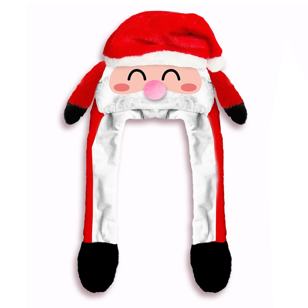 Gorro de Pai Natal com Orelhas Móveis