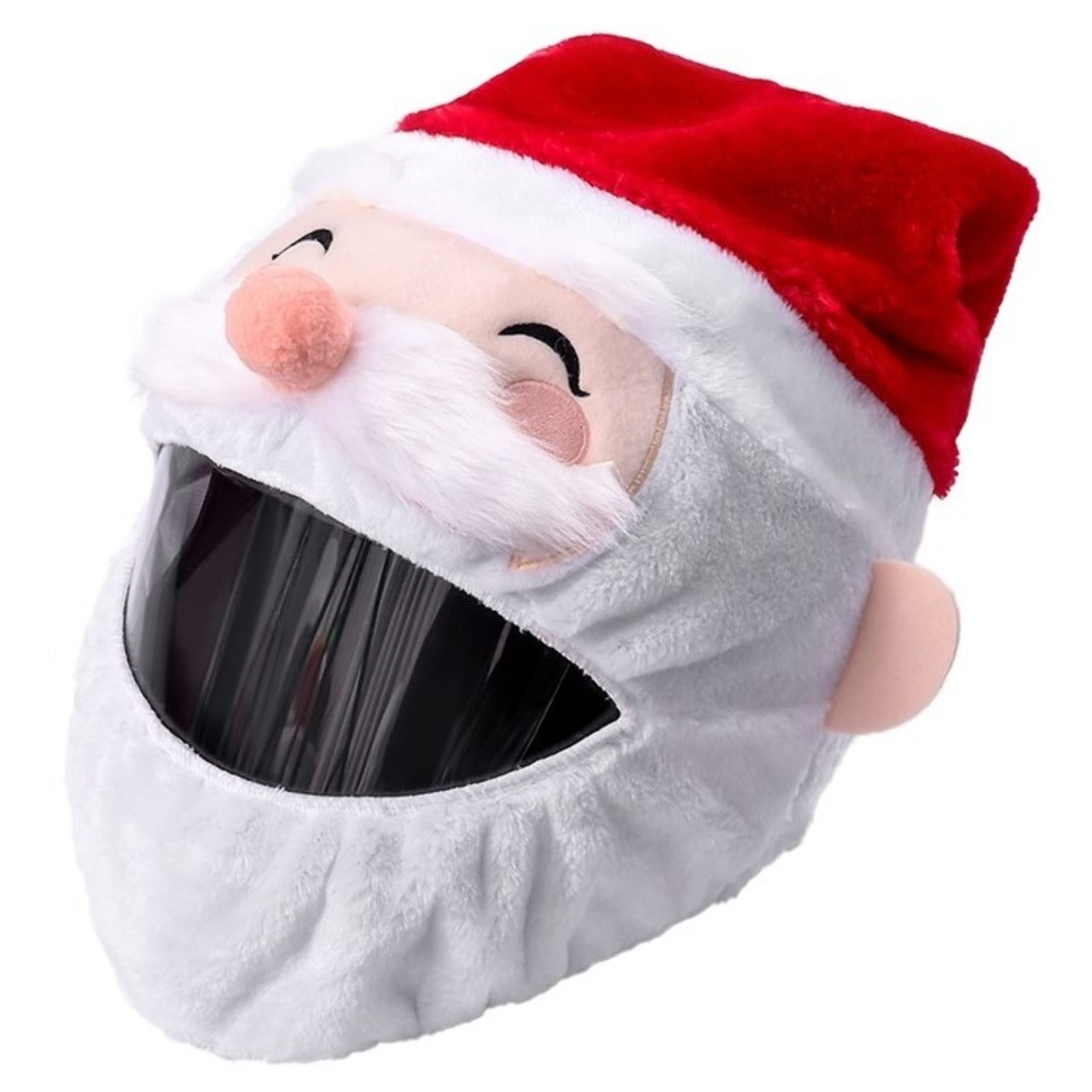 Gorro de Pai Natal Sorridente para Capacete