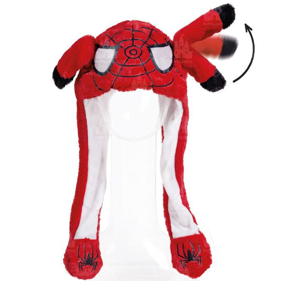Chapéu de Super-Herói Aranha com Orelhas Móveis e Luz
