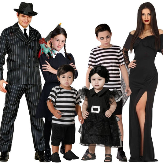 Fatos de grupo familia sinistro deluxe