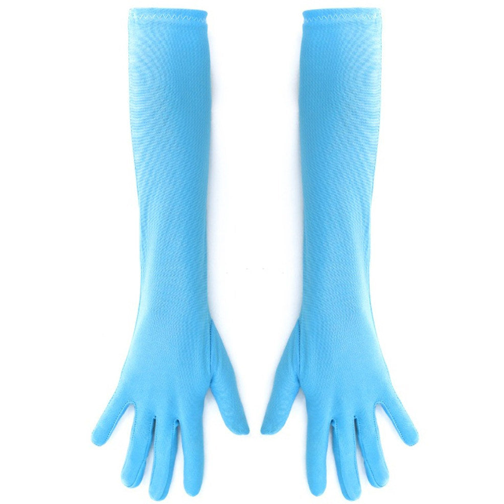 Luvas Eco Longas Azul Claro
