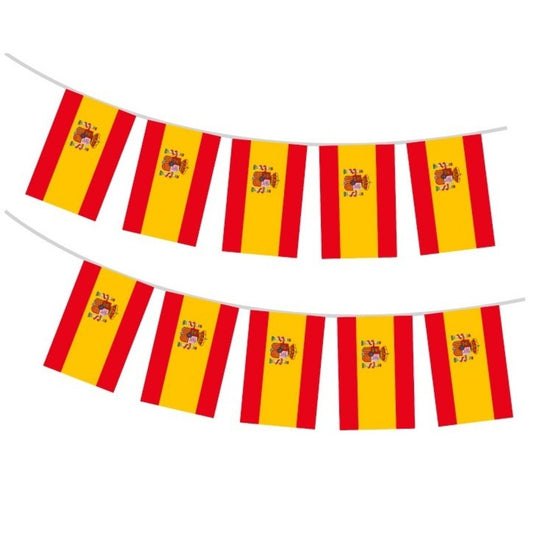 Grinalda de Bandeirolas de Espanha 10m