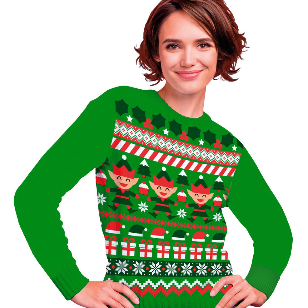 Sweater de Natal de Elfo para grupo