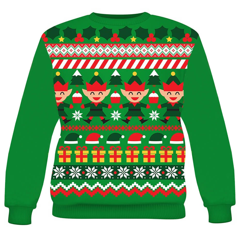 Sweater de Natal de Elfo para grupo
