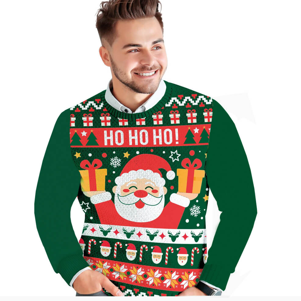 Camisola de Natal do Pai Natal para homem