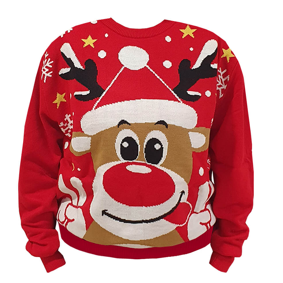 Sweater de Natal de Renas para grupo