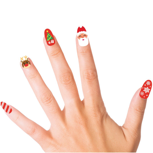 Kit de 10 Unhas de Natal