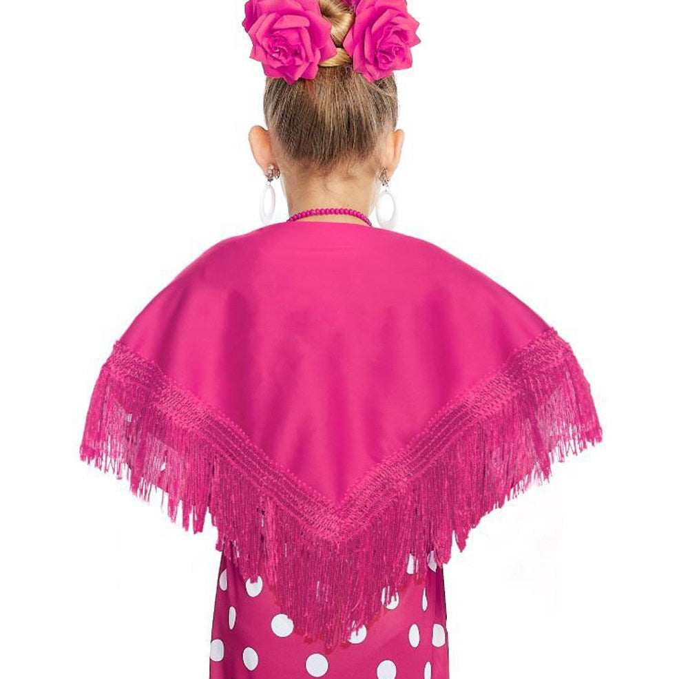 Xale infantil fúcsia