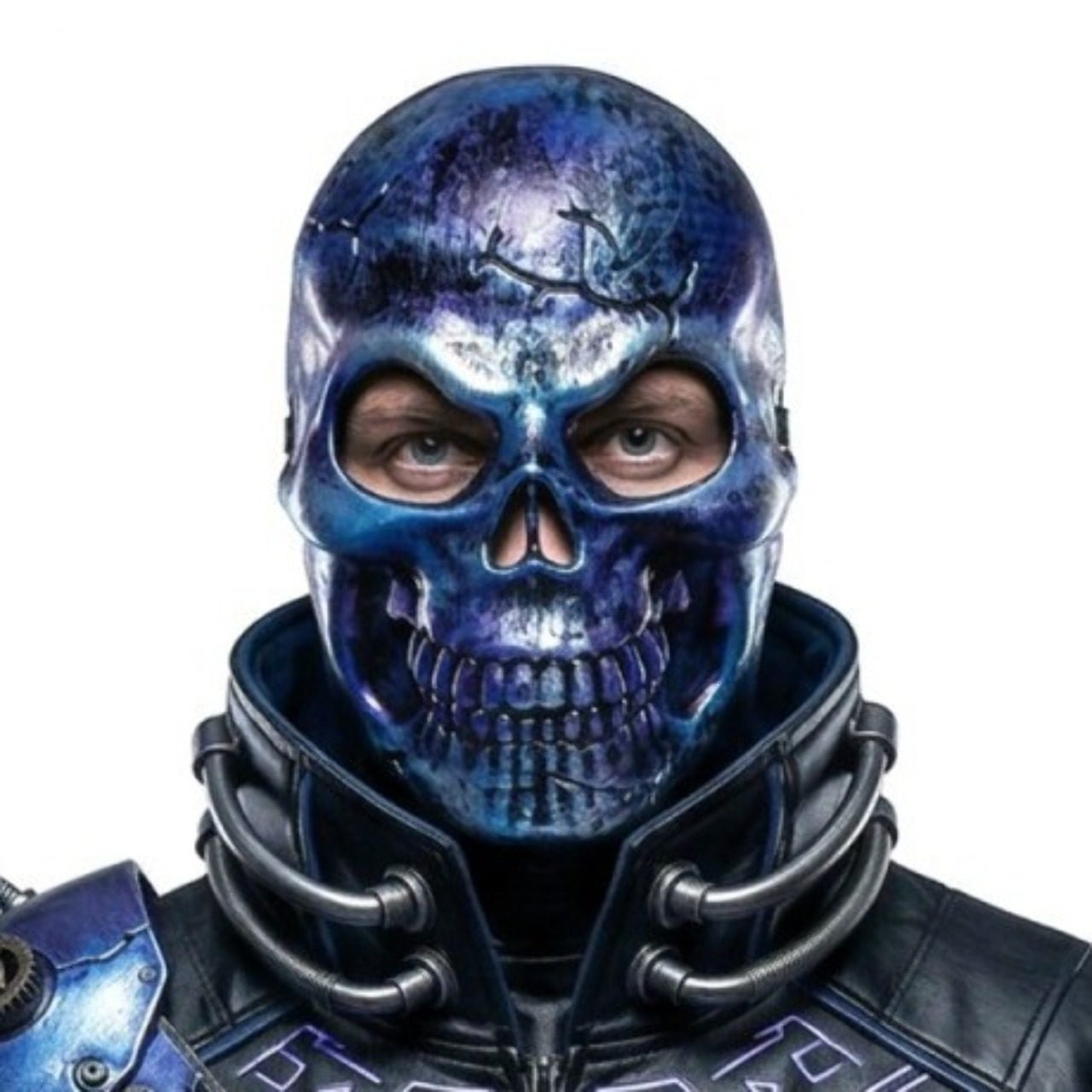 Máscara de Caveira Azul