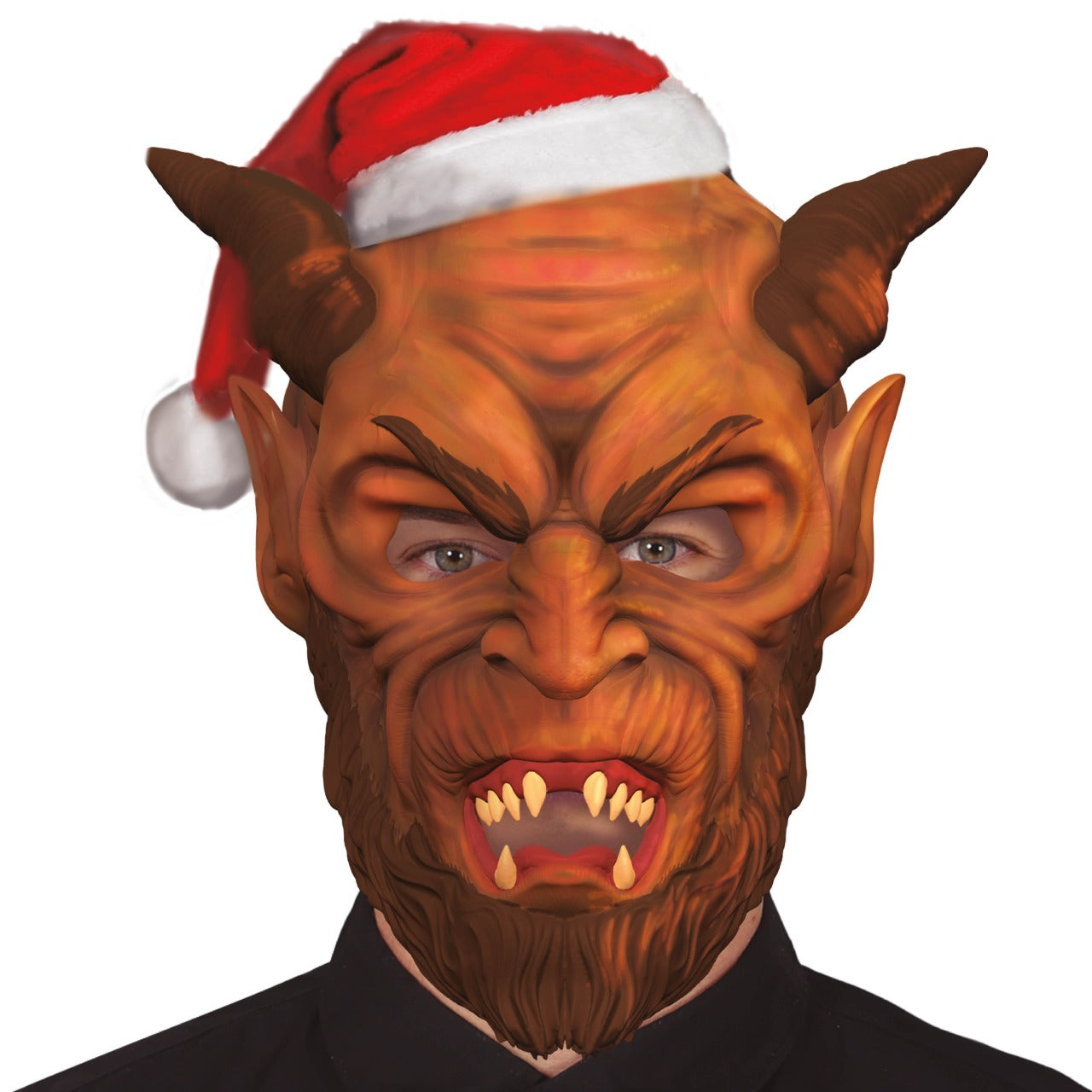 Máscara Demónio Krampus Eco de Látex