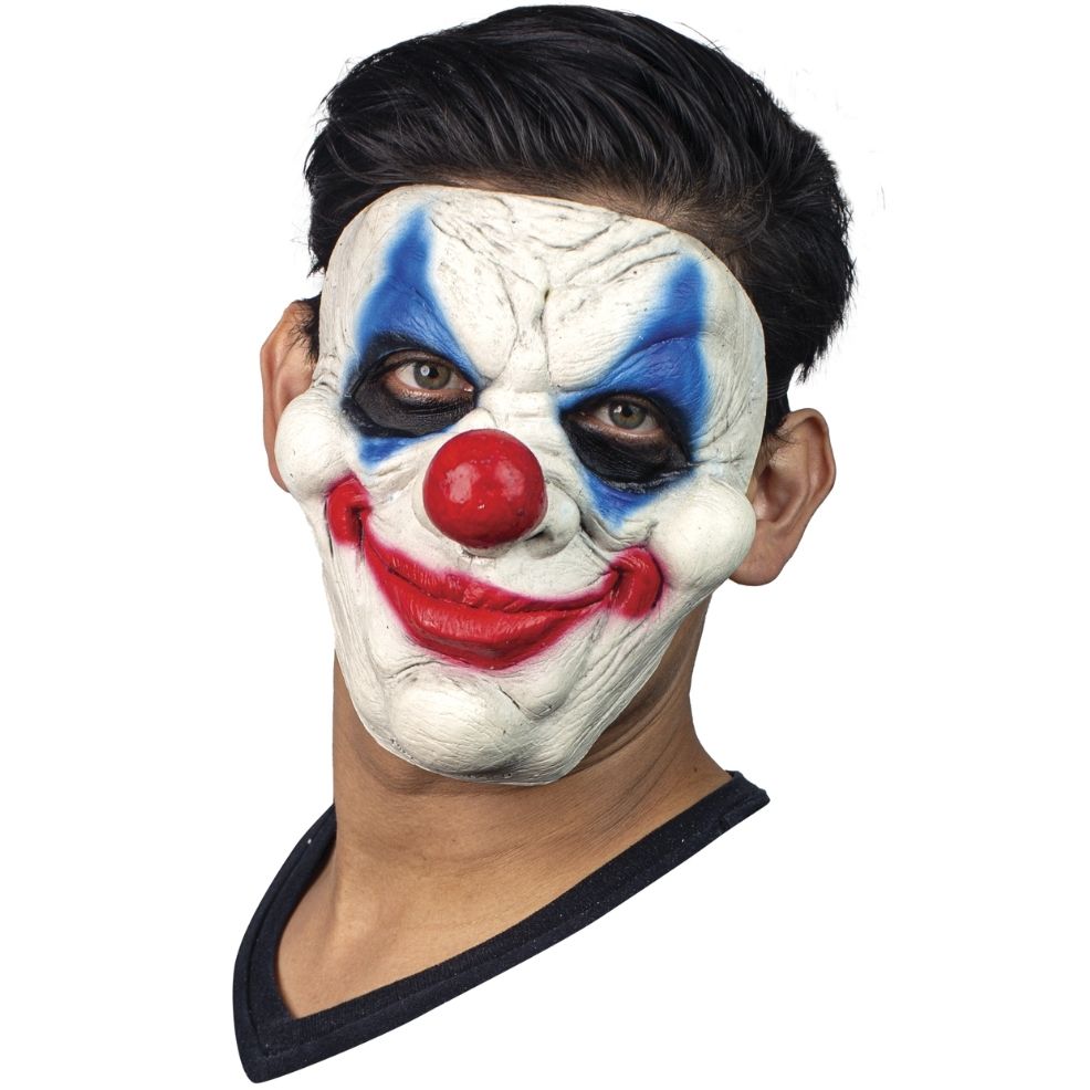 Máscara Palhaço Joker Sorridente de látex