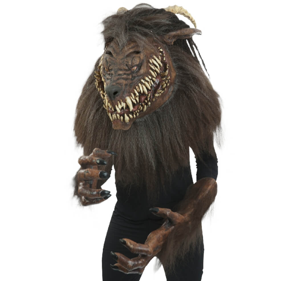 Máscara de látex de Homem Lobo a Rosnar