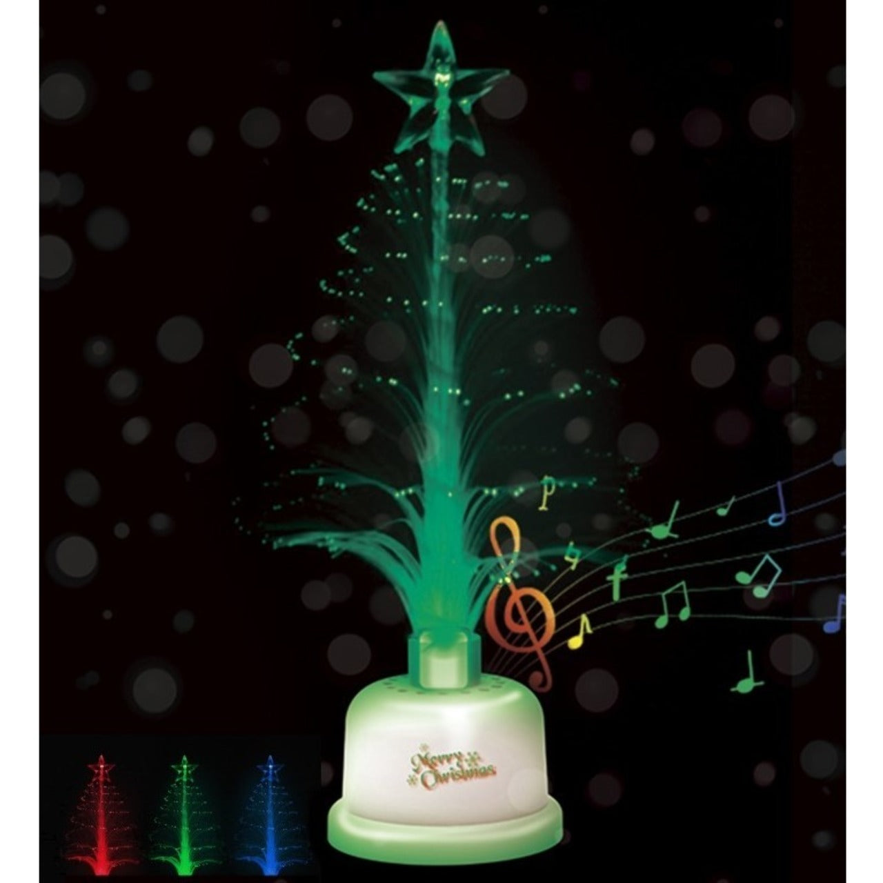 Mini Árvore de Natal com Luz e Música