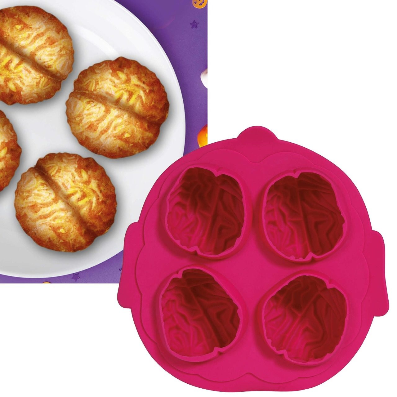 Molde de Bolachas de Cérebros
